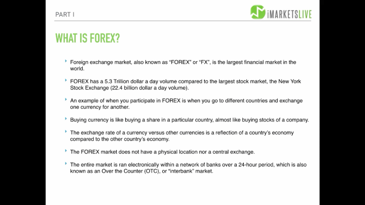 Imarketslive Iml And Forex Trading Explained Imarketslive Forex - 